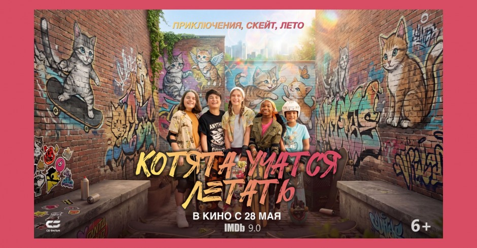 Котята учатся летать